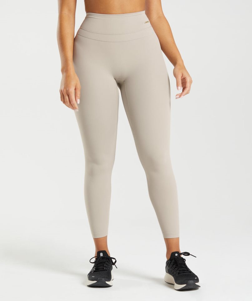 Women\'s Gymshark Whitney High Rise Leggings Light Grey | CA 1N0375